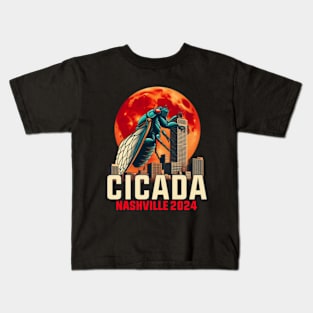 Cicada Invasion 2024 Nashville Kids T-Shirt